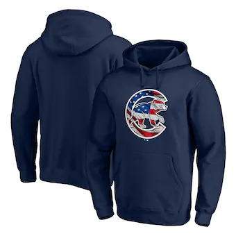 Chicago Cubs Fanatics Branded Banner Wave Pullover Hoodie - Navy