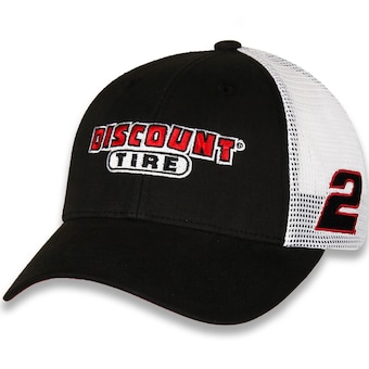 Brad Keselowski Team Penske Draft Trucker Adjustable Hat - Black/White
