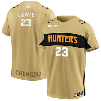 Leave Chengdu Hunters Staple Authentic Home Player Jersey - Gold