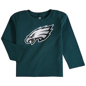 Philadelphia Eagles Preschool Team Logo Long Sleeve T-Shirt - Midnight Green