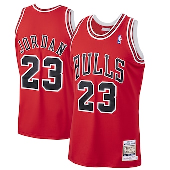 Michael Jordan Chicago Bulls Mitchell & Ness 1997-98 Hardwood Classics Authentic Player Jersey - Red