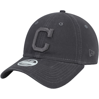 Cleveland Indians New Era Women's Tonal Core Classic 9TWENTY Adjustable Hat - Graphite
