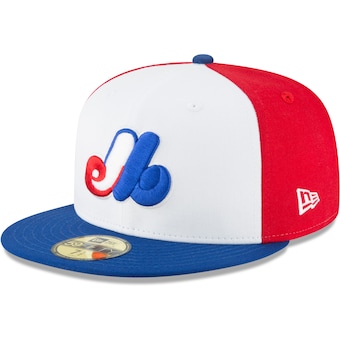 Montreal Expos New Era Cooperstown Collection Wool 59FIFTY Fitted Hat - White