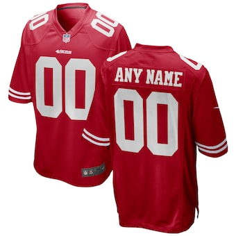 San Francisco 49ers Nike Youth 2018 Custom Game Jersey - Red