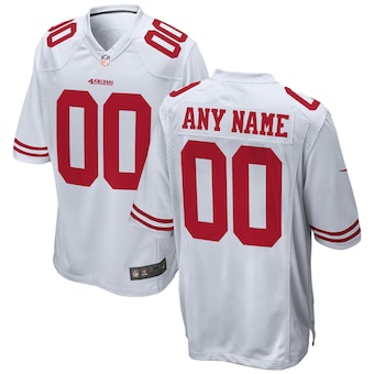 San Francisco 49ers Nike Youth 2018 Custom Game Jersey - White