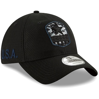 Dallas Cowboys New Era Youth 2019 Salute to Service 9TWENTY Adjustable Hat - Black