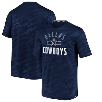 Dallas Cowboys NFL Pro Line by Fanatics Branded Iconic Defender Stealth Arc T-Shirt - Navy