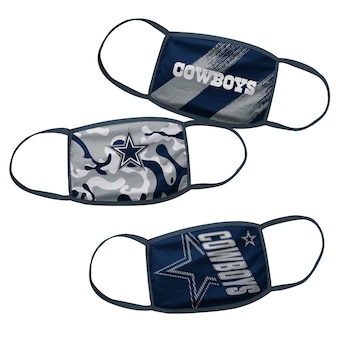 Dallas Cowboys Youth Face Covering 3-Pack