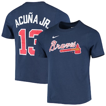 Ronald Acuna Jr. Atlanta Braves Nike Preschool Player Name & Number T-Shirt - Navy