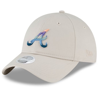 Atlanta Braves New Era Women's Sunset 9TWENTY Adjustable Hat - Cream