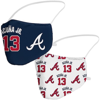 Ronald Acuña Jr. Atlanta Braves Fanatics Branded Adult Name & Number Face Covering 2-Pack