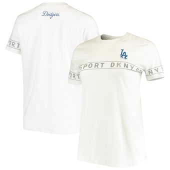 Los Angeles Dodgers DKNY Sport Women's The Abby Sporty T-Shirt - White