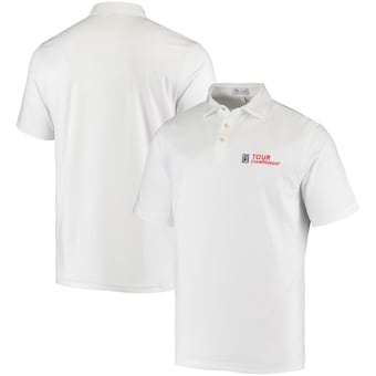 TOUR Championship Peter Millar Solid Stretch Polo - White