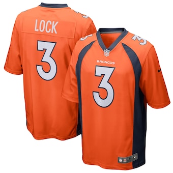 Drew Lock Denver Broncos Nike Game Player Jersey - Orange