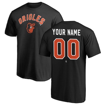 Baltimore Orioles Fanatics Branded Personalized Winning Streak Name & Number T-Shirt - Black