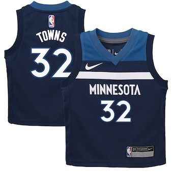 Karl-Anthony Towns Minnesota Timberwolves Nike Toddler Replica Jersey Navy - Icon Edition