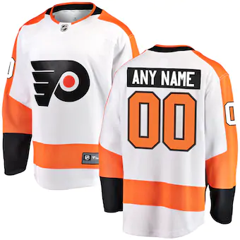 Philadelphia Flyers Fanatics Branded Away Breakaway Custom Jersey - White