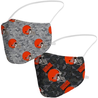 Cleveland Browns Fanatics Branded Adult Camo Face Covering 2-Pack