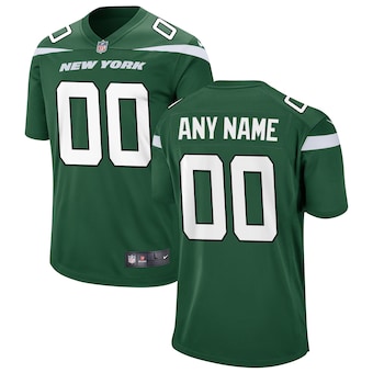 New York Jets Nike Custom Game Jersey - Gotham Green