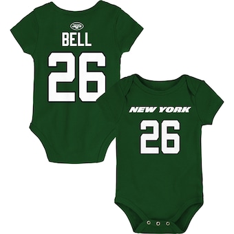 Le'Veon Bell New York Jets Infant Mainliner Name & Number Bodysuit - Green