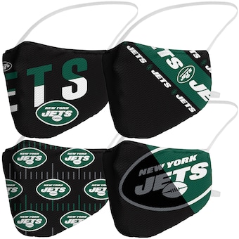 New York Jets Fanatics Branded Adult Variety Face Covering 4-Pack