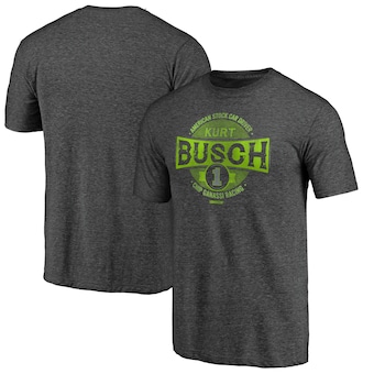 Kurt Busch Fanatics Branded Victory Distressed Tri-Blend T-Shirt - Black