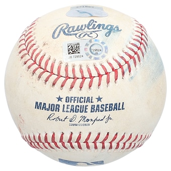New York Yankees Fanatics Authentic Game-Used Baseball from the 2019 MLB Season