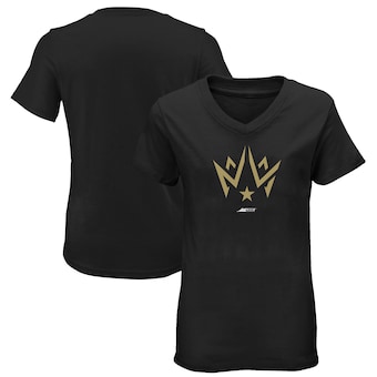 Dallas Empire Women's Primary Logo V-Neck T-Shirt - Black