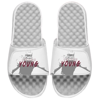 Chase Young NFLPA ISlide Tonal Pop Slide Sandals - White