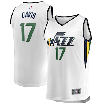 Ed Davis Utah Jazz Fanatics Branded Fast Break Player Jersey - Association Edition - White
