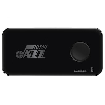 Utah Jazz 3-in-1 Glass Wireless Charge Pad - Black