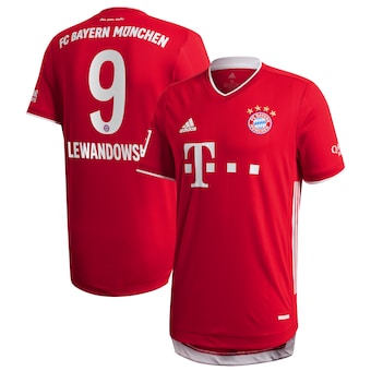Robert Lewandowski Bayern Munich adidas 2020/21 Home Authentic Jersey - Red