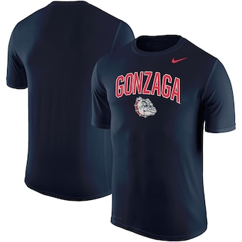 Gonzaga Bulldogs Nike Arch Over Logo Performance T-Shirt - Navy