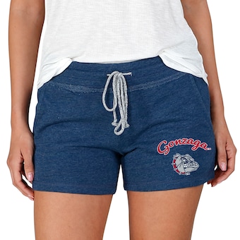 Gonzaga Bulldogs Concepts Sport Women's Mainstream Terry Shorts - Navy