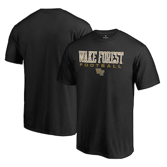 Wake Forest Demon Deacons Fanatics Branded True Sport Football T-Shirt - Black