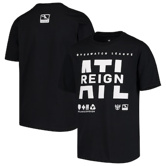Atlanta Reign Youth Overwatch League Splitter T-Shirt - Black