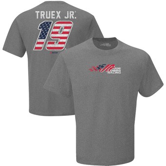 Martin Truex Jr Joe Gibbs Racing Team Collection Driver Patriotic Number T-Shirt - Graphite