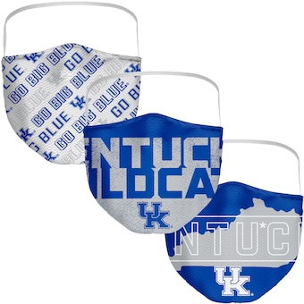 Kentucky Wildcats Fanatics Branded Adult Local Face Covering 3-Pack