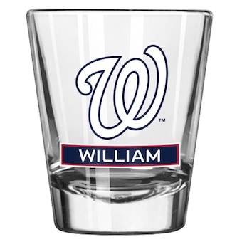 Washington Nationals 2oz. Personalized Full Color Shot Glass