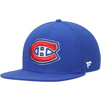 Montreal Canadiens Fanatics Branded Emblem Snapback Adjustable Hat - Royal