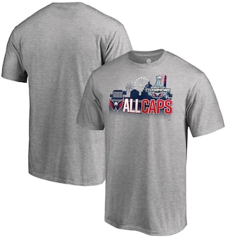 Washington Capitals Fanatics Branded 2018 Stanley Cup Champions Change on the Fly Celebration T-Shirt - Heather Gray