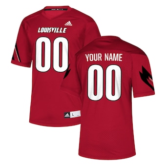 Louisville Cardinals adidas Custom Football Jersey - Red