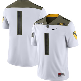 #1 Army Black Knights Nike 1st Cavalry Division Limited Edition Jersey - White