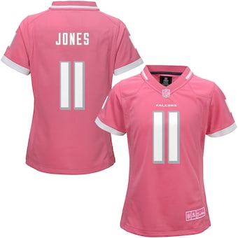 Julio Jones Atlanta Falcons Girls Youth Bubble Gum Jersey - Pink