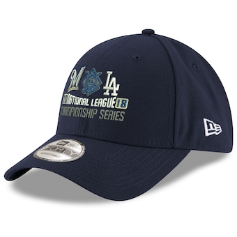 Milwaukee Brewers vs. Los Angeles Dodgers New Era 2018 NLCS Dueling 9FORTY Hat - Navy