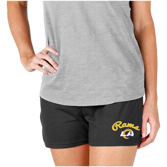Los Angeles Rams Concepts Sport Women's Knit Shorts - Charcoal