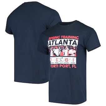 Ronald Acuna Jr./Freddie Freeman/Ozzie Albies/Dansby Swanson Atlanta Braves Spring Training Graphic T-Shirt - Navy