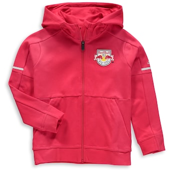 New York Red Bulls adidas Youth Travel Jacket - Red