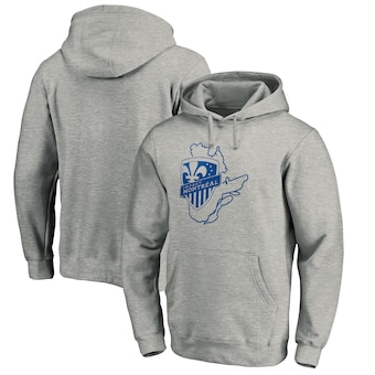 Montreal Impact Fanatics Branded Banner State Pullover Hoodie - Heathered Gray