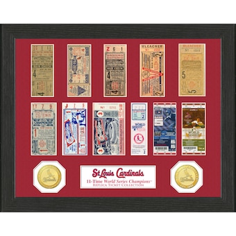 St. Louis Cardinals Highland Mint 13" x 13" World Series Ticket Collection